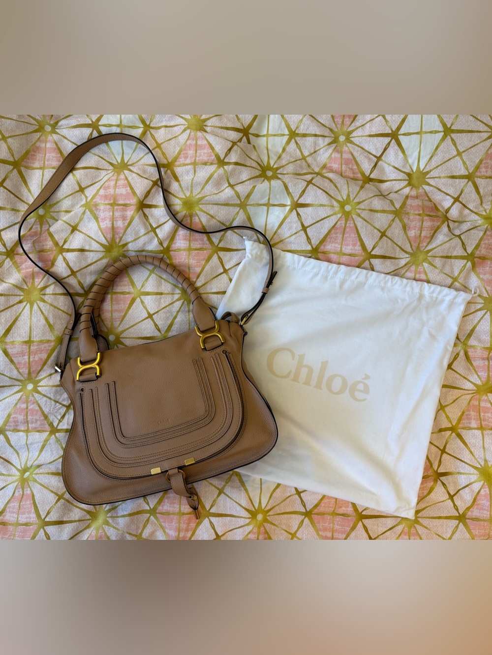 Chloé Marcie Medium Double Carry Bag - Complete Set - Excellent Condition